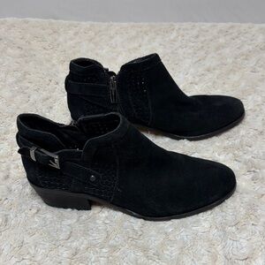 Vince Camuto Black Suede Ankle Booties